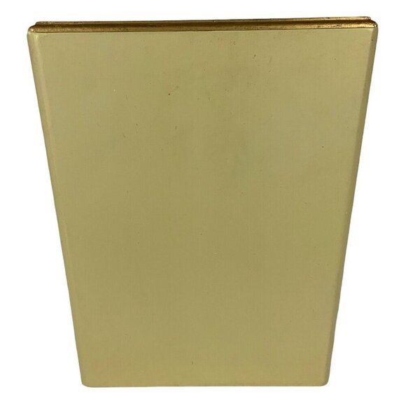 Vintage Wooden Floral Waste Basket and Tissue Box Cover Set Floral Cottagecore - Picture 6 of 15